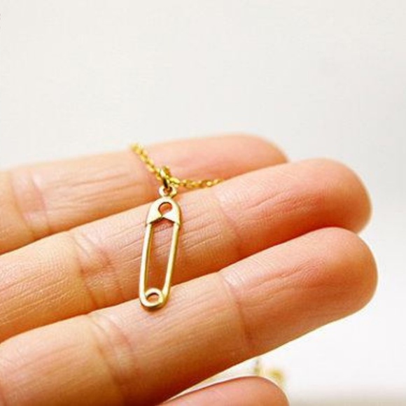 Safety Pin Necklace/bracelet/anklet, Handmade OOAK - Picture 4 of 5